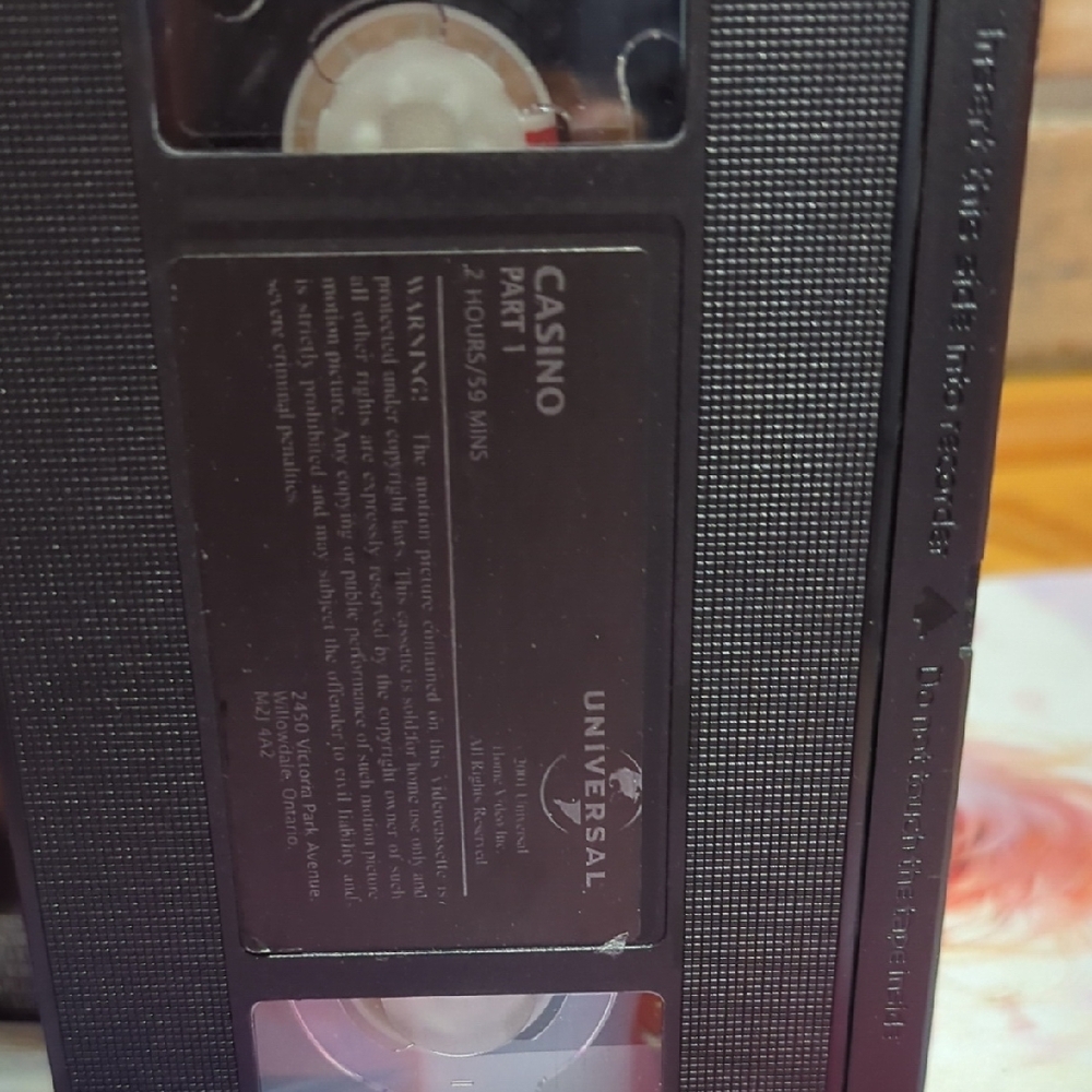 Casino VHS Tape– Crime/Thriller Classic (1995) - Picture 13 of 13